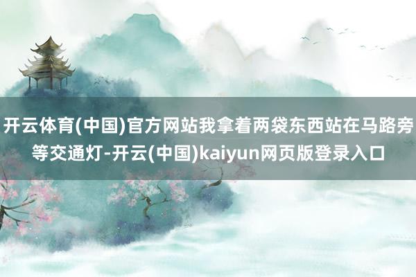 开云体育(中国)官方网站我拿着两袋东西站在马路旁等交通灯-开云(中国)kaiyun网页版登录入口