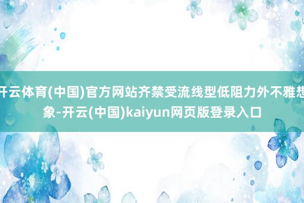 开云体育(中国)官方网站齐禁受流线型低阻力外不雅想象-开云(中国)kaiyun网页版登录入口