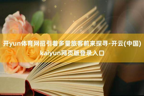 开yun体育网招引着多量旅客前来探寻-开云(中国)kaiyun网页版登录入口