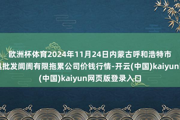 欧洲杯体育2024年11月24日内蒙古呼和浩特市东瓦窑农副家具批发阛阓有限拖累公司价钱行情-开云(中国)kaiyun网页版登录入口