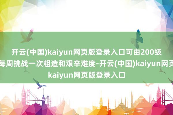 开云(中国)kaiyun网页版登录入口可由200级以上的扮装每周挑战一次粗造和艰辛难度-开云(中国)kaiyun网页版登录入口